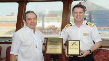 DELIVERY OF PLATE TO MV PEARL MIST AT SPRC